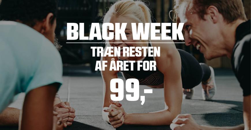 Black Week kampagne i Ficness, et træningstilbud i Fredericia Idrætscenter