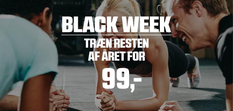 Black Week kampagne i Ficness, et træningstilbud i Fredericia Idrætscenter